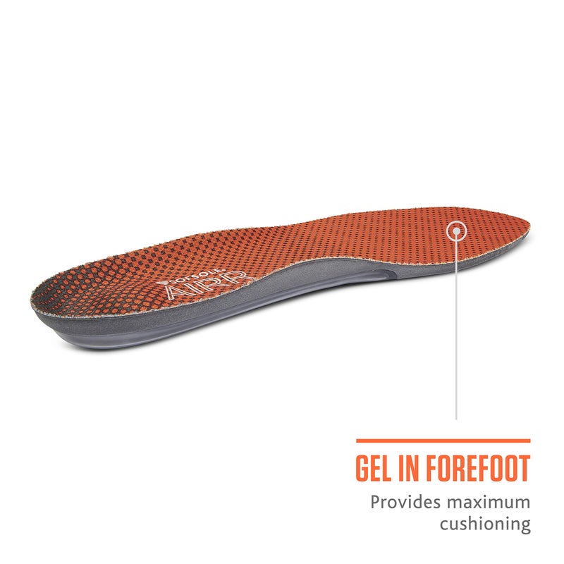 Sof Sole Men's AIRR Performance Full-Length Insole  Orange  13-14 - Image 3